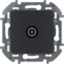 Розетка телевизионная TV Inspiria 2дБ 0-2400мГц с топологией «звезда» механизм антрацит Leg 673853