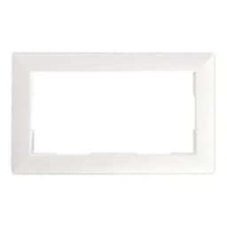 Рамка 2местная без перемычки пластик STEKKER PFR00701201 серия Катрин белый 50050