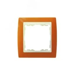 Рамка на 2 поста, S82, терракот - сл.кость Simon