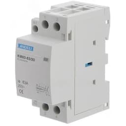 Контактор модульный КМ63-63/20 2P 63A 2No
