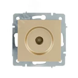 VESNA Розетка ТВ проходная золото