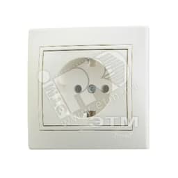 MIRA Розетка с заземлением бежевая 701-0303-122 Lezard