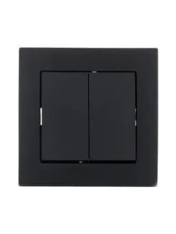 Выключатель 2-кл. СП Vesna механизм черн. бархат LEZARD 742-4288-101