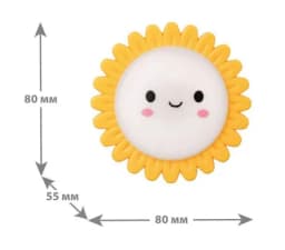 Светильник светодиодный NL-179 «Солнышко» 220В ночник с выкл. бел. Camelion 12535