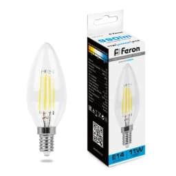 Лампа светодиодная Feron LB713 Свеча E14 11W 6400K 38231