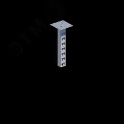 Стойка кабельная потолочная сдвоенная К1150П2ц УТ2,5 (s=2,0мм, s1=2,0мм) СОЭМИ