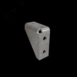 Угловой соединитель усиленный (4 отверстия) s:6 мм HD85