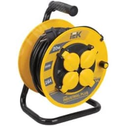 Удлинитель силовой 4 розетки шнур 20м ПВС 3х1.5 УК20 IP44