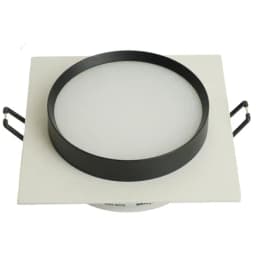 Светильник встраиваемый Feron DL506 потолочный GX53 белый черный квадрат 51359