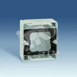 Коробка 1-местная, серый, S44A, серый