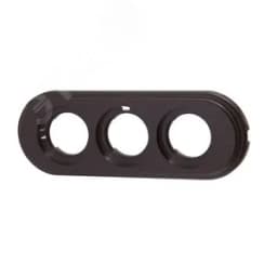 Лизетта Рамка 3-х постовая, пластик, цвет Коричневый