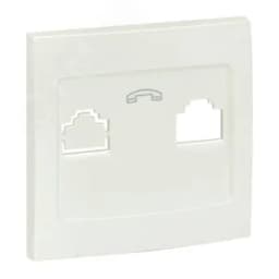 Валенсия лицевая панель розетки Phone 1-местная жемчуг EST01-L-034-50 EKF