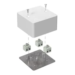 Коробка огнестойкая для кабель-канала 40-0460-FR2.5-6 Е15-Е120 RAL9003 85х85х45 (44 шт/кор) Промрукав