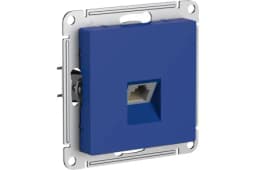 Розетка компьютерная AtlasDesign RJ45 кат.5E механизм аквамарин SE ATN001183