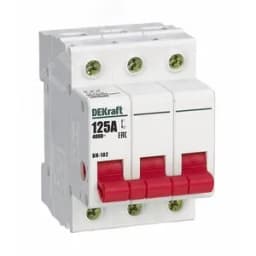 Выключатель нагрузки 3п 125А ВН-102 DEKraft