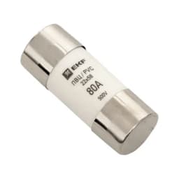 Плавкая вставка цилиндрическая ПВЦ (22х58) 80А EKF