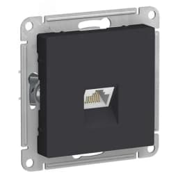 Розетка ATLASDESIGN компьютерная RJ45 механизм карбон Systeme Electric