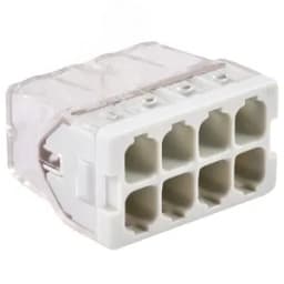 Клемма соединительная 8-контактная с пастой Elеctrodeel ED 772-208, сечение 0,5-2,5 мм2, 24А/450В (упаковка 100 штук)