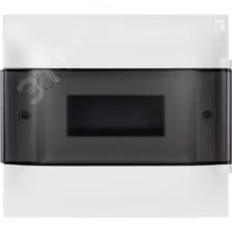 Practibox S Пластиковый щиток Встраиваемый (ЩРв-П) 1X8 Дымчатая дверь