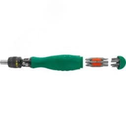 Рукоятка отверточная с шарниром со вставками-битами в наборе, 19 предметов