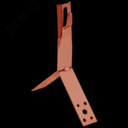 Держатель проводника круглого 6-8мм для конька h=100мм медь IEK