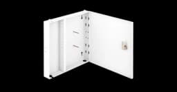 Кросс оптический настенный, до 16 SC портов или 32 LC портов NIKOMAX NMF-WP16SC-IP-ES-GY