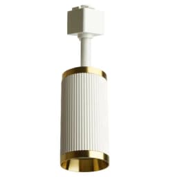 Светильник Feron AL174 трековый однофазный на шинопровод под лампу GU10 белый античное золото 48693