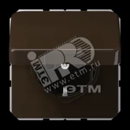 Крышка ударопрочная откидная ударопрочная для штекерных розеток коричневая JUNG