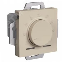 ATLASDESIGN ТЕРМОСТАТ электрон. теплого пола с датчиком, 10A, механизм, ПЕСОЧНЫЙ