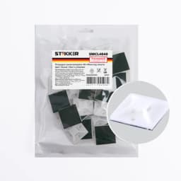 Площадка самоклеющаяся STEKKER SMCL4040 4040 мм под хомуты белый 32937