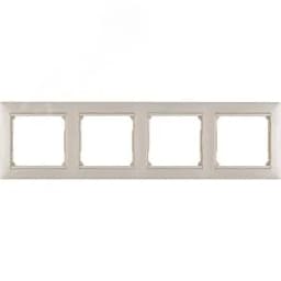 VALENA Рамка 4 поста горизонтальная слоновая кость 774354 LEGRAND