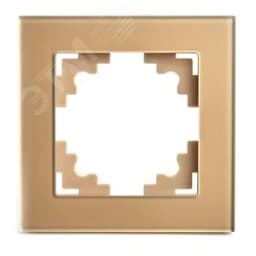 Рамка одноместная, Катрин, стекло, золото Stekker