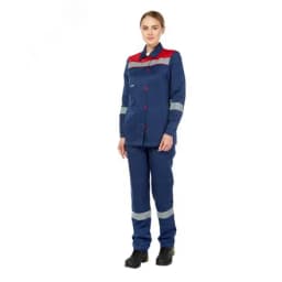 Костюм женский Тимбер с пк цв. синий-красный, р.112-116/158-164