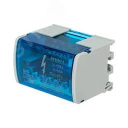 Шина на DIN-рейку в корпусе (кросс-модуль) 2х7, REXANT