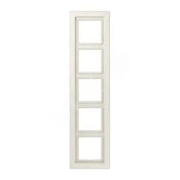 Рамка 5-я для горизонтальной/вертикальной установки Серия- LS-Design Материал- дуропласт Цвет- слоновая кость