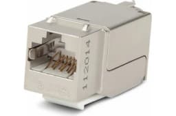 Вставка Keystone Jack RJ-45(8P8C) 6а Hyperline KJNE-8P8C-C6A-90-SH-F-WH