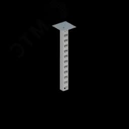 Стойка кабельная потолочная сдвоенная К1151П2 У3 (s=2,5мм, s1=5,0мм) СОЭМИ