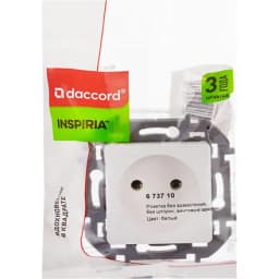 Розетка 1-м СП Inspiria 16А IP20 250В 2P механизм бел. Leg 673710