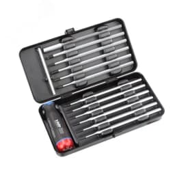 Отвертка c регулировкой крутящего момента Серия Nm 1,5-3,0 с набором насадок 12 шт в кейсе