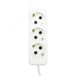 Удлинитель 3 гнезда, 5 м, 3х1.0 мм, с/з, белый 11-8735 REXANT