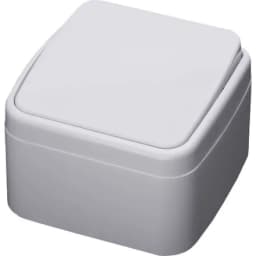 Выключатель STEKKER PSW104120 одноклавишный открытой установки 250В 10А IP20 белый серия Basic 39031