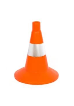 Конус дорожный 320 мм мягкий - КС-1.6 -, 1 светоотражающая полоса (комплект 10 шт.)