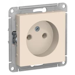 Розетка ATLASDESIGN без заземления 16А механизм бежевый Systeme Electric