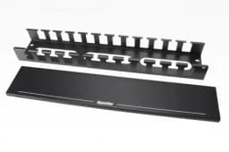 Кабельный организатор металлический с крышкой Hyperline CM-2U-MLF-COV