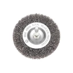 Щетка дисковая для дрели витая стальная проволока 75мм Kranz KR-91-1245