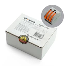 Cтроительно-монтажные клеммы 3проводные STEKKER LD222413 32397