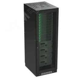 Напольный шкаф 38U 800х1000 двери перф/перф укомпл вводом и загл RAL 9005 DKC