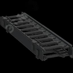 Кабель-органайзер горизонтальный 19 1U черный РФ