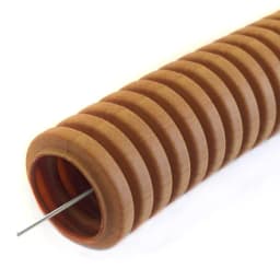 Труба гофрированная ПВХ лёгкая 350 Н бук с/з d20 мм (50м/3600м уп/пал) Промрукав