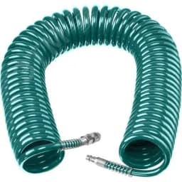 Шланг спиральный воздушный с фитингами рапид 20 м, 8х12 мм, 15 бар, ЗУБР
